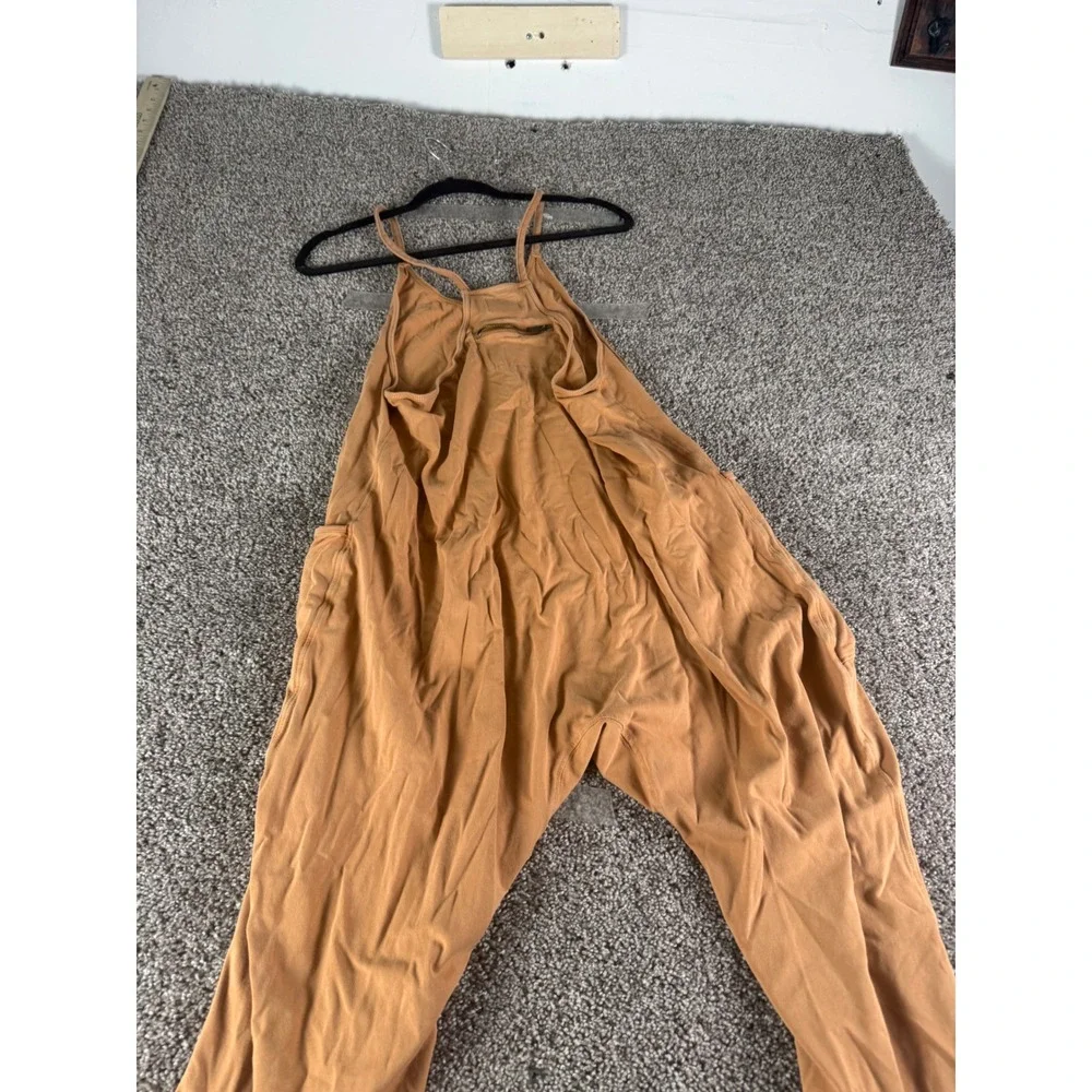 Free People FP Movement Hot Shot Onesie Jumpsuit Ginger Orange XS TP